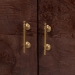bali & pari Valora Real Burl Wood Storage Cabinet in Dark Walnut Brown - Modern Accent Cupboard with Double Doors and Brass Handles, Elegant Sideboard for Living Room, Entryway or Dining Area - BSOSVN-1308B-Dark Walnut-Nebu-2DR-Cabinet