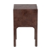 bali & pari Kayla Real Burl Wood Nightstand in Dark Walnut Brown - Modern Bedside Table with Two Drawers and Cutout Handle Design - BSOSVN-1152-Dark Walnut Op1-Kayla-NS
