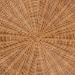 bali & pari Avalon Natural Rattan Round Coffee Table with Scalloped Pedestal Base - Coastal Boho Wicker Accent Table for Living Room or Sunroom - BSOAvalon-Light Honey Wicker-Coffee Table