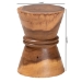 bali & pari Samira Solid Suar Wood Side Table - Handcrafted Sculptural End Table with Hourglass Design, Modern Boho Style for Living Room or Bedroom - BSOSuar S/T 001-Natural-Side Table