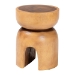 bali & pari Abrina Solid Suar Wood Side Table - Hand-Carved Sculptural End Table with Arched Base, Modern Boho Style for Living Room or Bedroom - BSOSuar S/T 004-Natural-Side Table