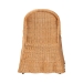 bali & pari Maya Natural Rattan Accent Chair - Hand Woven Wicker Dining Chair with Scalloped Skirt and Cushion, Coastal Boho Style Seating for Dining or Living Room, Light Honey - BSOMaya-Light Honey Rattan-Cushion-CC