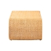 bali & pari Palm Waterfall Natural Rattan Coffee Table - Handwoven Wicker Centerpiece with Curved Silhouette for Boho, Coastal, or Tropical Living Room and Lounge Area - BSOPalm Waterfall-Light Honey/Rattan-Coffee Table