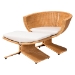 bali & pari Reya Natural Rattan 2-Piece Living Room Set - Handwoven Wicker Accent Seating with Pedestal Base for Modern Boho, Coastal, or Tropical Living Room Spaces - BSOPalm Tulip-Light Honey/Rattan-2pc Chair/FS Set