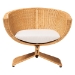 bali & pari Reya Natural Rattan Lounge Chair - Handwoven Wicker Accent Seating with Pedestal Base for Modern Boho, Coastal, or Tropical Living Room Spaces - BSOPalm Tulip-Light Honey/Rattan-Cushioned-AC