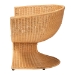 bali & pari Reya Natural Rattan Lounge Chair - Handwoven Wicker Accent Seating with Pedestal Base for Modern Boho, Coastal, or Tropical Living Room Spaces - BSOPalm Tulip-Light Honey/Rattan-Cushioned-AC