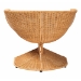 bali & pari Reya Natural Rattan Lounge Chair - Handwoven Wicker Accent Seating with Pedestal Base for Modern Boho, Coastal, or Tropical Living Room Spaces - BSOPalm Tulip-Light Honey/Rattan-Cushioned-AC