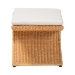 bali & pari Reya Natural Rattan Footstool - Sculptural Handwoven Ottoman with Pedestal Base for Boho, Coastal, or Tropical Lounge and Living Spaces - BSOPalm-Light Honey/Rattan-Cushioned-Footstool