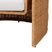bali & pari Carina Natural Rattan 3-Piece Living Room Set - Lounge Sofa and Armchairs with Handwoven U-Shaped Design for Boho, Coastal, or Tropical Interiors - BSOPalm-Light Honey/Rattan-Cushioned-3PC Set