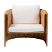 bali & pari Carina Natural Rattan Armchair with Cushion - Handwoven Lounge Chair with U-Shaped Silhouette and Deep Seating for Boho, Coastal, or Tropical Living Spaces - BSOPalm-Light Honey/Rattan-Cushioned-AC
