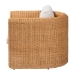 bali & pari Carina Natural Rattan Armchair with Cushion - Handwoven Lounge Chair with U-Shaped Silhouette and Deep Seating for Boho, Coastal, or Tropical Living Spaces - BSOPalm-Light Honey/Rattan-Cushioned-AC