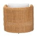 bali & pari Carina Natural Rattan Armchair with Cushion - Handwoven Lounge Chair with U-Shaped Silhouette and Deep Seating for Boho, Coastal, or Tropical Living Spaces - BSOPalm-Light Honey/Rattan-Cushioned-AC