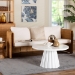 bali & pari Carina Natural Rattan Sofa with Cushion - Handwoven 3-Seater Couch with U-Shaped Sculptural Frame and Deep Seating for Boho, Coastal, or Tropical Living Spaces - BSOPalm-Light Honey/Rattan-Cushioned-Sofa