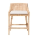 bali & pari Beata Natural Rattan Counter Stool - Handcrafted Wingback Counter Chair with Woven Detailing and Removable Cushion, Coastal Boho Style Seating for Kitchen Island or Dining Area - BSOBeata-Light Honey/Wooden-Cushioned-CS