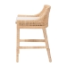 bali & pari Beata Natural Rattan Counter Stool - Handcrafted Wingback Counter Chair with Woven Detailing and Removable Cushion, Coastal Boho Style Seating for Kitchen Island or Dining Area - BSOBeata-Light Honey/Wooden-Cushioned-CS