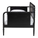 Baxton Studio Lucera Bobbin Daybed - Wooden Spindle Bed Frame, Classic Style Sofa Bed for Bedroom or Guest Room, Twin, Black - BSOMG0110-4-Black-Daybed