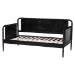 Baxton Studio Lucera Bobbin Daybed - Wooden Spindle Bed Frame, Classic Style Sofa Bed for Bedroom or Guest Room, Twin, Black - BSOMG0110-4-Black-Daybed