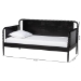Baxton Studio Lucera Bobbin Daybed - Wooden Spindle Bed Frame, Classic Style Sofa Bed for Bedroom or Guest Room, Twin, Black - BSOMG0110-4-Black-Daybed