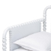 Baxton Studio Lucera Bobbin Daybed with Rolling Trundle - Wooden Bed Frame with Turned Spindle Detailing, Classic Style Sofa Bed for Bedroom or Guest Room, Twin, White - BSOMG0110-4-White-Daybed/T