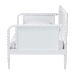 Baxton Studio Lucera Bobbin Daybed - Wooden Bed Frame with Turned Spindle Detailing, Classic Style Sofa Bed for Bedroom or Guest Room, Twin, White - BSOMG0110-4-White-Daybed