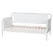 Baxton Studio Lucera Bobbin Daybed - Wooden Bed Frame with Turned Spindle Detailing, Classic Style Sofa Bed for Bedroom or Guest Room, Twin, White - BSOMG0110-4-White-Daybed