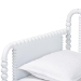 Baxton Studio Lucera Bobbin Daybed - Wooden Bed Frame with Turned Spindle Detailing, Classic Style Sofa Bed for Bedroom or Guest Room, Twin, White - BSOMG0110-4-White-Daybed