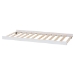 Baxton Studio Lucera Trundle - Underbed Low-Profile Rolling Base for Daybeds and Guest Rooms, Twin, White - BSOMG24-White-Trundle