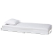 Baxton Studio Lucera Trundle - Underbed Low-Profile Rolling Base for Daybeds and Guest Rooms, Twin, White - BSOMG24-White-Trundle