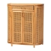 bali & pari McKenna Natural Rattan Storage Cabinet - Handwoven Wicker Accent Cabinet, Boho Coastal Style for Living Room or Entryway, 1-Drawer - BSOMave-Light Honey Rattan-Cabinet