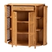 bali & pari McKenna Natural Rattan Storage Cabinet - Handwoven Wicker Accent Cabinet, Boho Coastal Style for Living Room or Entryway, 1-Drawer - BSOMave-Light Honey Rattan-Cabinet