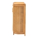 bali & pari McKenna Natural Rattan Storage Cabinet - Handwoven Wicker Accent Cabinet, Boho Coastal Style for Living Room or Entryway, 1-Drawer - BSOMave-Light Honey Rattan-Cabinet