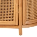 bali & pari McKenna Natural Rattan Storage Cabinet - Handwoven Wicker Accent Cabinet, Boho Coastal Style for Living Room or Entryway, 1-Drawer - BSOMave-Light Honey Rattan-Cabinet