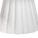 bali & pari Parvana Round Coffee Table with Fluted Pedestal Base - Contemporary White Resin Accent Table for Living Room - BSOParvana-White Resin-CT