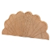 bali & pari Callias Natural Rattan Scalloped Headboard with Sunburst Weave - Coastal Boho Wicker Bed Backdrop for Bedroom Decor, Queen - BSOWS152 Scalloped Natural Rattan-Queen-HB