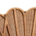 bali & pari Callias Natural Rattan Scalloped Headboard with Sunburst Weave - Coastal Boho Wicker Bed Backdrop for Bedroom Decor, Queen - BSOWS152 Scalloped Natural Rattan-Queen-HB