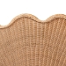 bali & pari Callias Natural Rattan Scalloped Headboard with Sunburst Weave - Coastal Boho Wicker Bed Backdrop for Bedroom Decor, Queen - BSOWS152 Scalloped Natural Rattan-Queen-HB