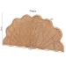 bali & pari Callias Natural Rattan Scalloped Headboard with Sunburst Weave - Coastal Boho Wicker Bed Backdrop for Bedroom Decor, Queen - BSOWS152 Scalloped Natural Rattan-Queen-HB