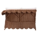 bali & pari Detta Natural Rattan 4-Piece Sectional Set - Handwoven Wicker Corner Lounge Seating with Scalloped Skirt Base and Rolled Arms, Boho Coastal Style for Sunroom or Living Room - BSODetta-Peanut Brown-Rattan-4PC Sectional Set