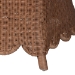bali & pari Detta Natural Rattan 4-Piece Sectional Set - Handwoven Wicker Corner Lounge Seating with Scalloped Skirt Base and Rolled Arms, Boho Coastal Style for Sunroom or Living Room - BSODetta-Peanut Brown-Rattan-4PC Sectional Set