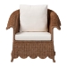 bali & pari Detta Natural Rattan Armchair - Handwoven Wicker Chair with Rolled Arms and Scalloped Skirt Base, Boho Coastal Style for Lounge or Sunroom - BSODetta-Peanut Brown-Rattan-Lounge-Cushion-AC