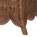 bali & pari Detta Natural Rattan Armchair - Handwoven Wicker Chair with Rolled Arms and Scalloped Skirt Base, Boho Coastal Style for Lounge or Sunroom - BSODetta-Peanut Brown-Rattan-Lounge-Cushion-AC