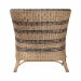 bali & pari Elda Natural Rattan Accent Chair - Wicker Barrel-Back Chair with Two-Tone Woven Stripes and Cushion, Coastal Boho Style Seating for  Living Room or Sunroom - BSOElda-Natural/Blue Stripes-Rattan-Cushion-DC