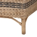 bali & pari Elda Natural Rattan Accent Chair - Wicker Barrel-Back Chair with Two-Tone Woven Stripes and Cushion, Coastal Boho Style Seating for  Living Room or Sunroom - BSOElda-Natural/Blue Stripes-Rattan-Cushion-DC