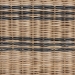 bali & pari Elda Natural Rattan Accent Chair - Wicker Barrel-Back Chair with Two-Tone Woven Stripes and Cushion, Coastal Boho Style Seating for  Living Room or Sunroom - BSOElda-Natural/Blue Stripes-Rattan-Cushion-DC