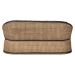 bali & pari Emiliana Natural Rattan Loveseat - Handwoven Wicker Sofa with Two-Tone Woven Detailing and Cushion, Boho Coastal Seating for Living Room or Sunroom - BSOEmiliana-Natural-Rattan-Cushion-LS