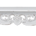 Baxton Studio Rafferty Distressed Console Table - Vintage-Inspired White Accent Table with Ornate Carved Apron and Lower Shelf, Classic Entryway or Sofa Table - BSOJY24B280-White-Wooden-Console Table