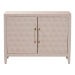 Baxton Studio Nira Faux Shagreen Storage Cabinet - Contemporary 2-Door Accent Sideboard with Sleek Metal Handles, for Entryway or Living Room - BSOJY24B281-Beige Faux Shagreen-Cabinet