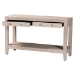 Baxton Studio Nira Faux Shagreen Console Table - Contemporary Accent Display Piece with 2 Drawers and Open Shelf, Storage Solution for Entryway or Living Room - BSOJY24B282-Beige Faux Shagreen-Console Table