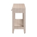 Baxton Studio Nira Faux Shagreen Console Table - Contemporary Accent Display Piece with 2 Drawers and Open Shelf, Storage Solution for Entryway or Living Room - BSOJY24B282-Beige Faux Shagreen-Console Table