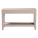 Baxton Studio Nira Faux Shagreen Console Table - Contemporary Accent Display Piece with 2 Drawers and Open Shelf, Storage Solution for Entryway or Living Room - BSOJY24B282-Beige Faux Shagreen-Console Table